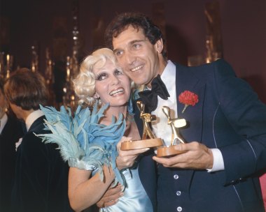 Don Lane and Jeanne Little at the TV WEEK Logies in 1977