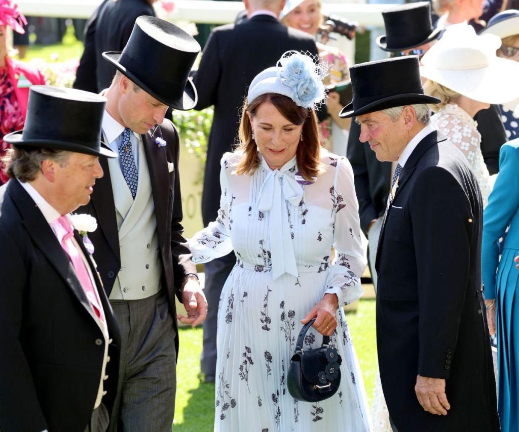 Kate Middleton's parents Carole and Michael Middleton at the 2024 Royal Ascot with Prince William.