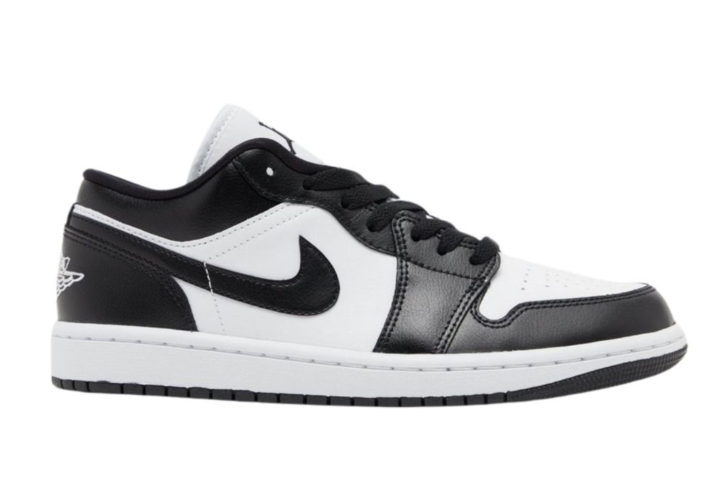 Image of Jordan Air 1 Low "Panda" Women's sneakers in black and white