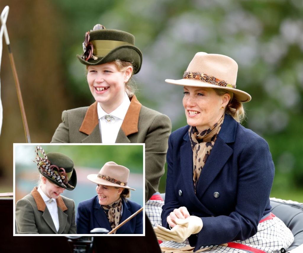 Lady Louise and mum Sophie share smiles in a carriage ride