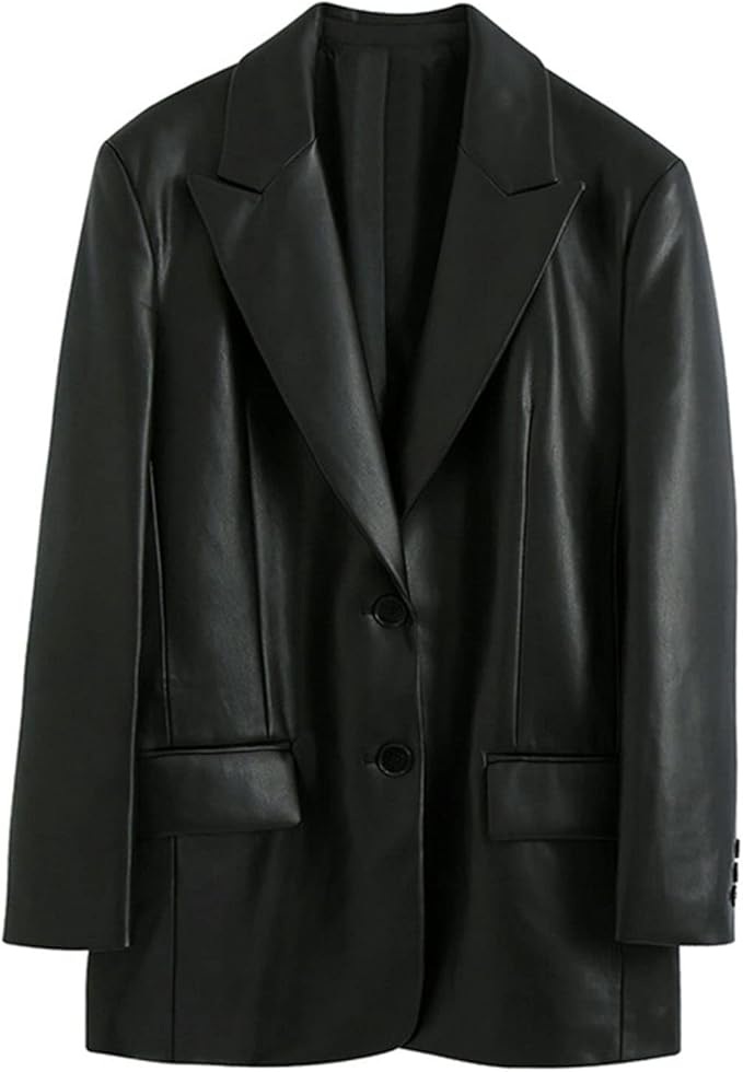 Faux leather coat from Amazon Australia 