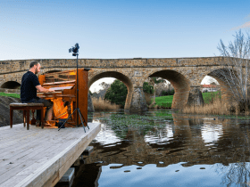 I played the piano in the Tasmanian sky